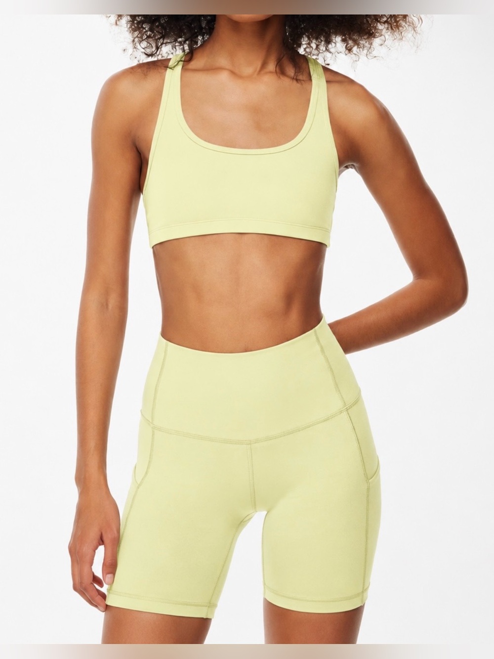 ARITZIA TNA Lemonade Racerback Sports Bra